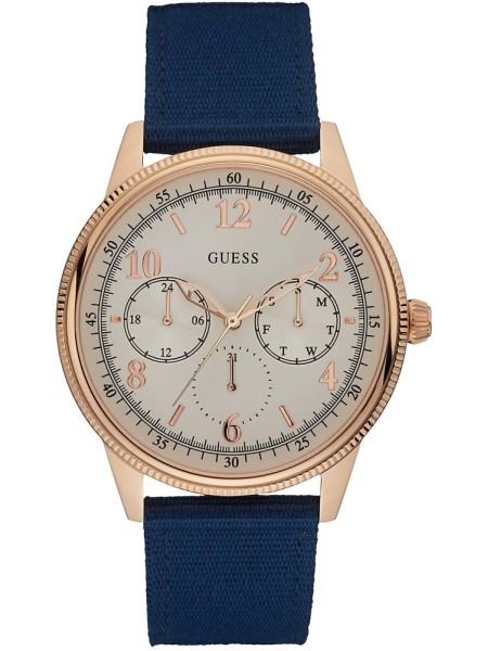 Guess W0863G4 men's watch, real leather strap