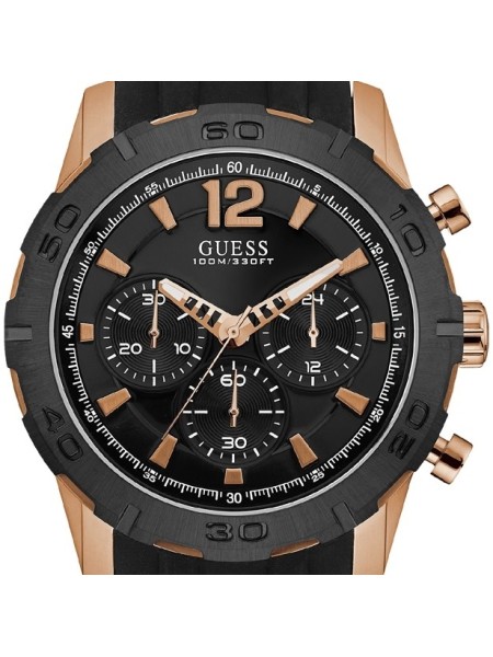 Guess W0864G2 montre pour homme, silicone sangle