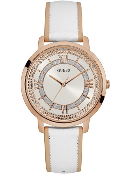 Guess Montauk W0934L1 ladies' watch, real leather strap