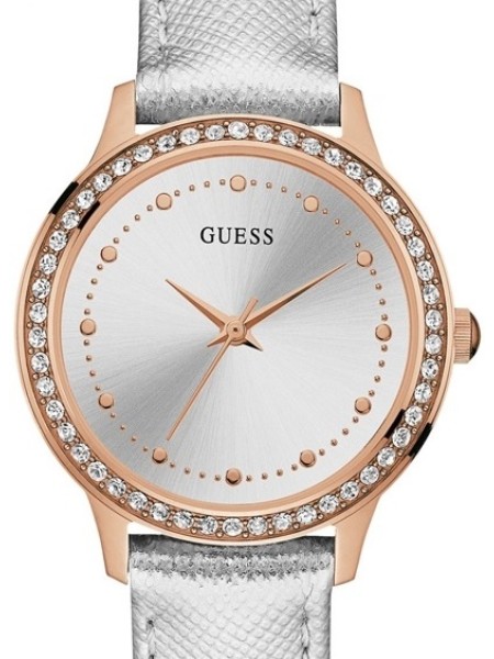 Guess W0648L11 ladies' watch, real leather strap