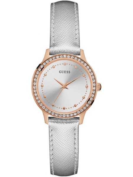 Guess W0648L11 naiste kell, real leather rihm