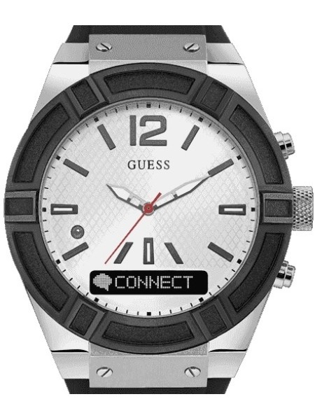 Guess C0001G4 men's watch, real leather strap
