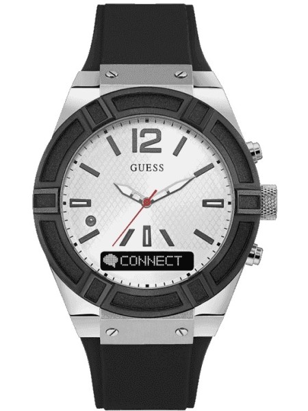 Guess C0001G4 men's watch, real leather strap