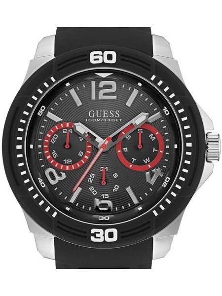 Guess W0967G1 Herrenuhr, silicone Armband