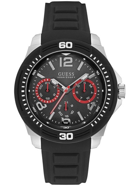 Guess W0967G1 montre pour homme, silicone sangle