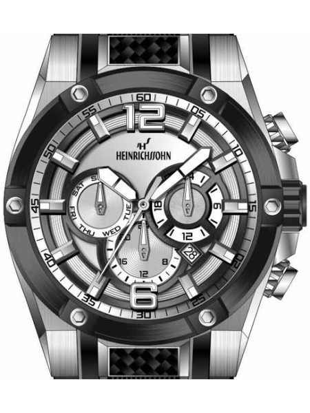 Heinrichssohn HS1011A men's watch, silicone strap