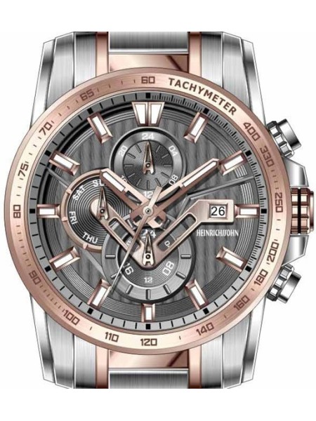 Heinrichssohn HS1013B men's watch, stainless steel strap