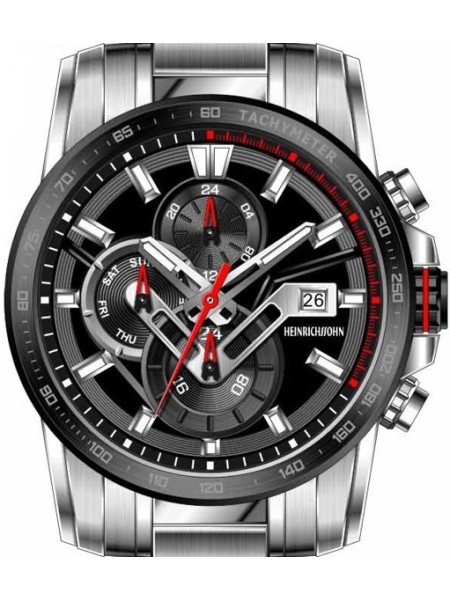 Heinrichssohn HS1013D men's watch, stainless steel strap