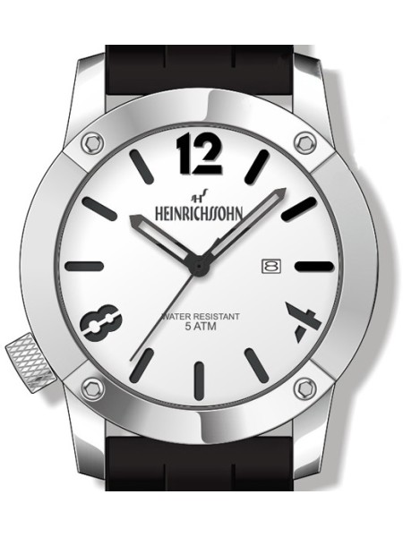 Heinrichssohn HS1014A herrklocka, silikon armband