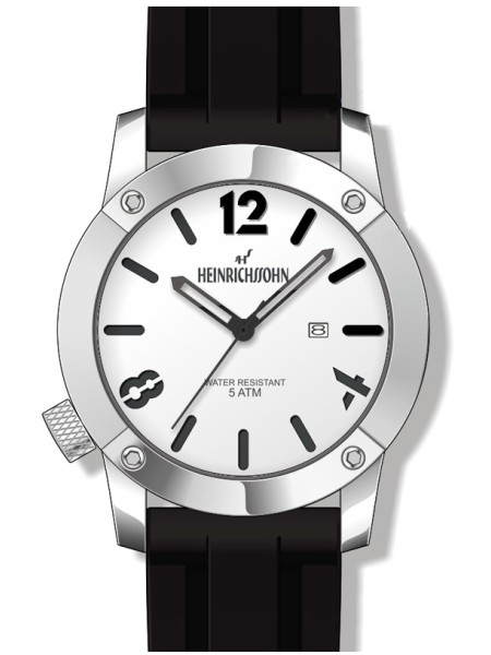 Heinrichssohn HS1014A Reloj para hombre, correa de silicona