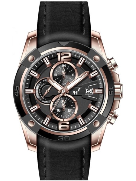 Heinrichssohn HS1012A men's watch, real leather strap