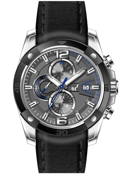 Heinrichssohn HS1012F men's watch, real leather strap