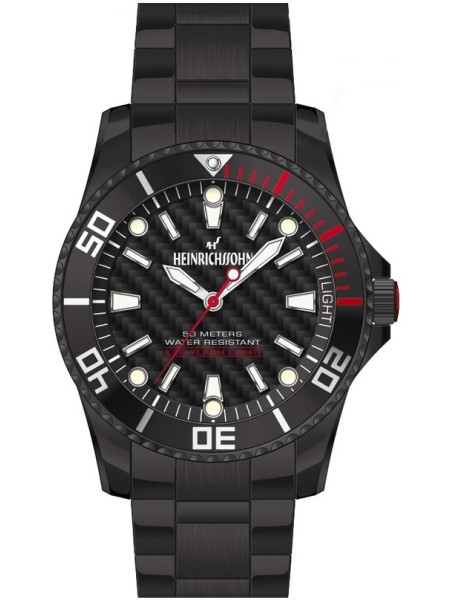 Heinrichssohn HS1015B men's watch, stainless steel strap