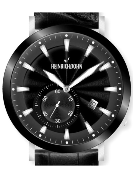 Heinrichssohn HS1016C Reloj para hombre, correa de cuero real