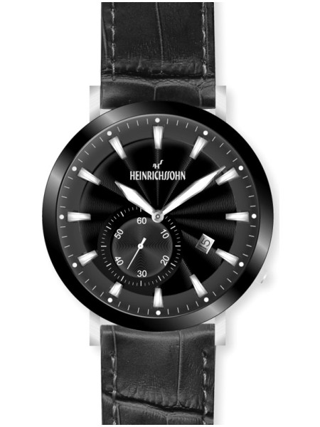 Heinrichssohn HS1016D men's watch, cuir véritable strap