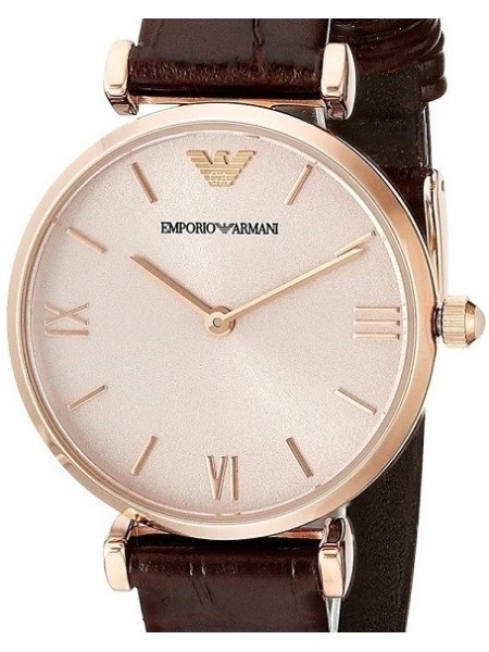 Emporio Armani AR1911 γυναικείο ρολόι, με λουράκι real leather