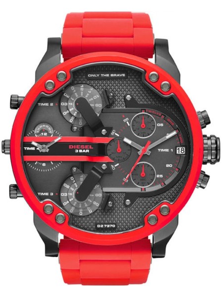 Diesel DZ7370 men's watch, acier inoxydable / silicone strap