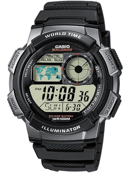 Casio Collection AE-1000W-1BVEF men's watch, resin strap