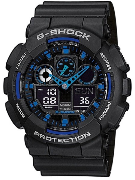 Casio G-Shock GA-100-1A2ER herrklocka, harts armband