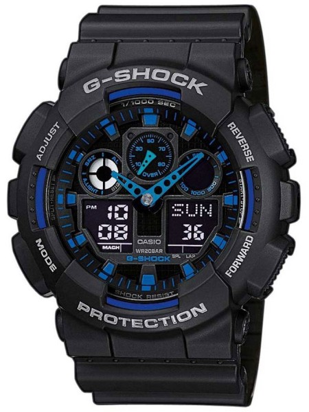 Casio G-Shock GA-100-1A2ER herrklocka, harts armband
