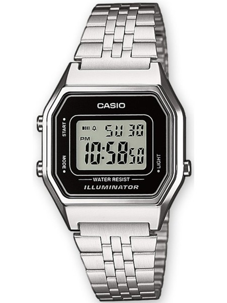Casio Collection LA680WEA-1EF ladies' watch, stainless steel strap