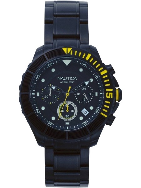 Nautica NAPPTR006 men's watch, stainless steel strap
