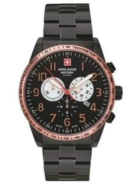 Swiss Alpine Military Chrono SAM7082.9187 montre pour homme, acier inoxydable sangle