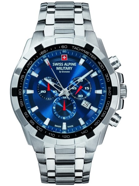 Swiss Alpine Military Chrono SAM7043.9135 men's watch, stainless steel strap