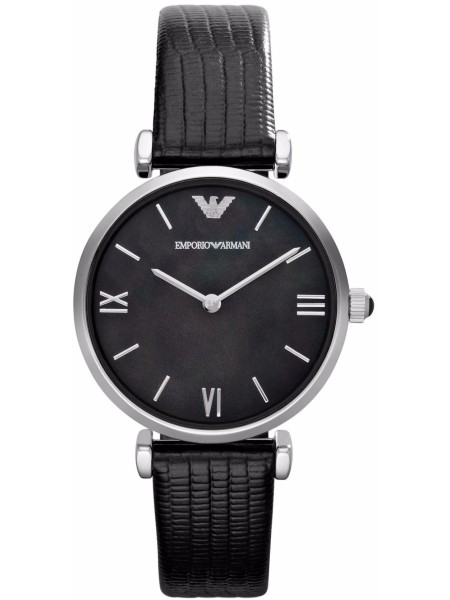 Emporio Armani AR1678 ladies' watch, real leather strap