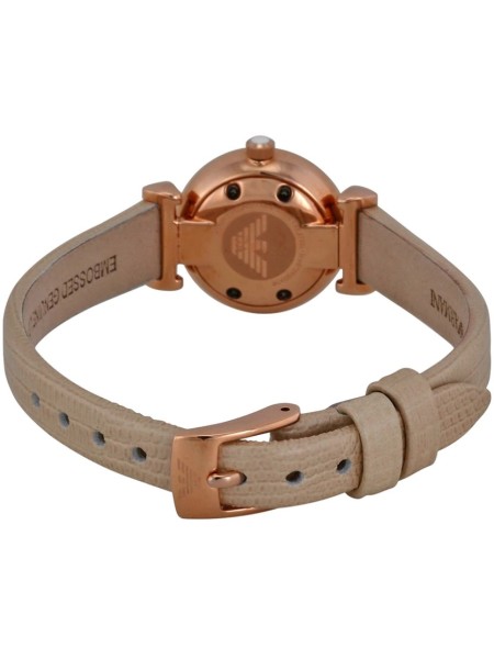 Emporio Armani AR1687 Relógio para mulher, pulseira de cuero real