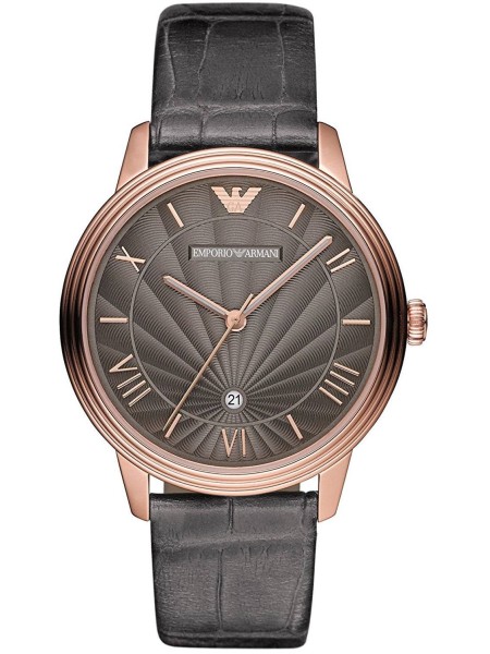 Emporio Armani AR1717 men's watch, real leather strap