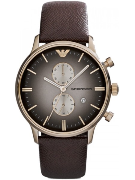Emporio Armani AR1755 men's watch, real leather strap