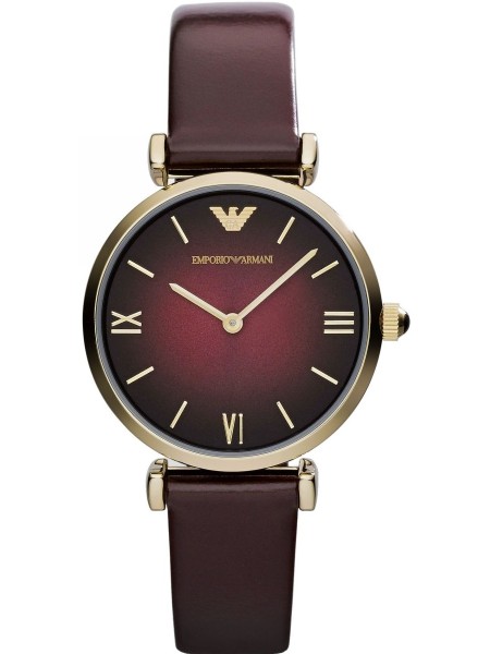 Emporio Armani AR1757 ladies' watch, real leather strap