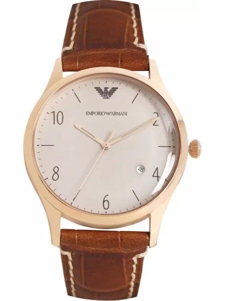 Emporio Armani AR1866 men's watch, real leather strap