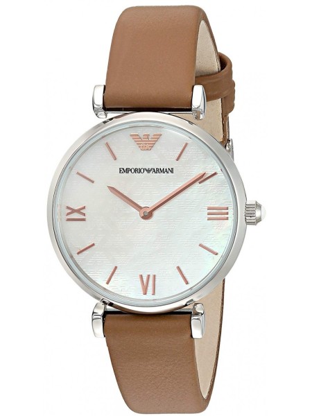 Emporio Armani AR1988 Γυναικείο ρολόι, real leather λουρί