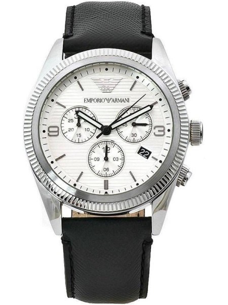 Emporio Armani AR5895 men's watch, real leather strap