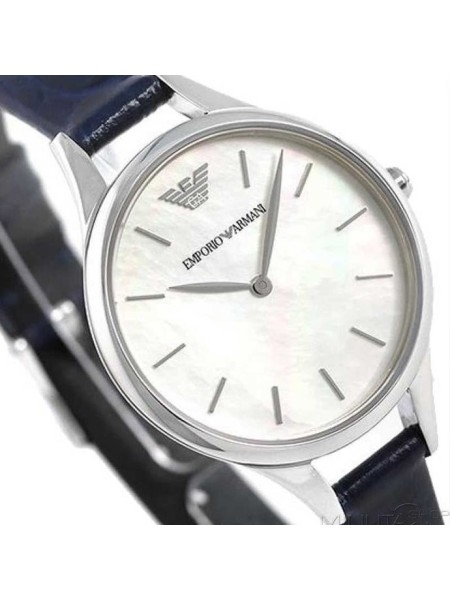 Emporio Armani AR11090 ladies' watch, real leather strap