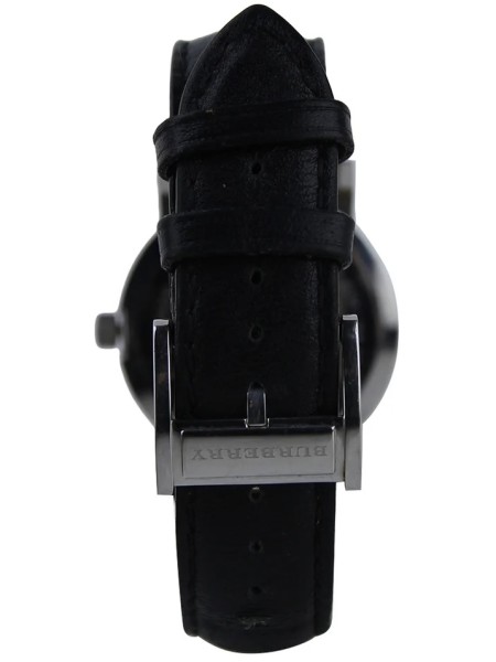 Burberry BU1382 herrklocka, äkta läder armband