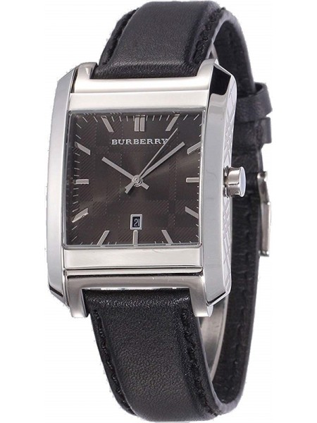 Burberry BU1571 men's watch, real leather strap