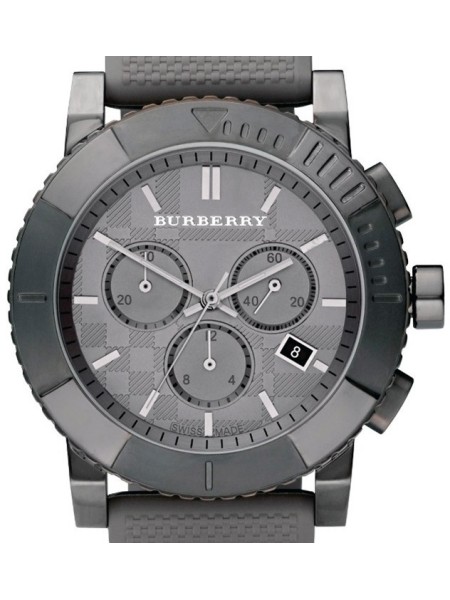 Burberry BU2302 Reloj para hombre, correa de caucho