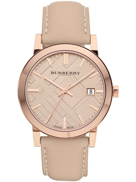 Burberry BU9014 γυναικείο ρολόι, με λουράκι real leather
