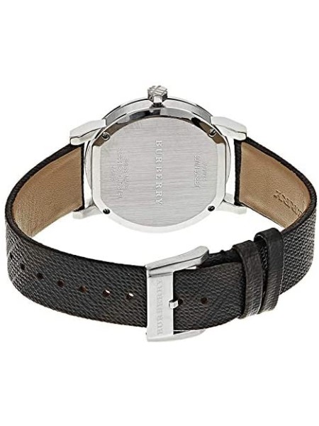 Burberry BU9024 ladies' watch, real leather / textile strap