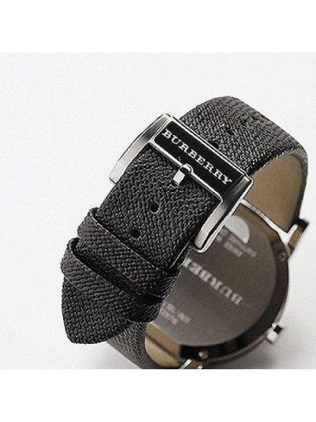 Burberry BU9024 montre de dame, cuir véritable / textile sangle