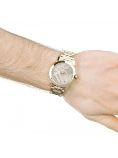 Burberry BU9038 montre pour homme, acier inoxydable sangle
