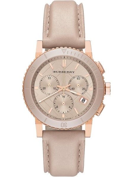 Burberry BU9704 ladies' watch, real leather strap