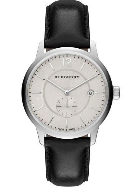 Burberry BU10000 men's watch, real leather strap