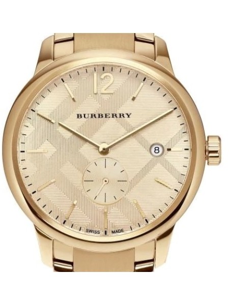 Burberry BU10006 montre pour homme, acier inoxydable sangle