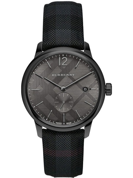 Burberry BU10010 men's watch, real leather strap