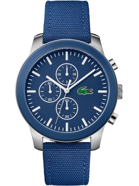 Lacoste 2010945 men's watch, real leather / nylon strap