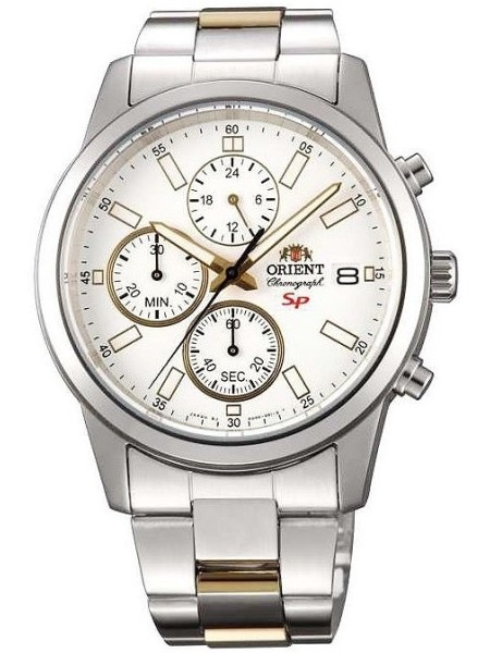 Orient Chronograph FKU00001W0 montre pour homme, acier inoxydable sangle